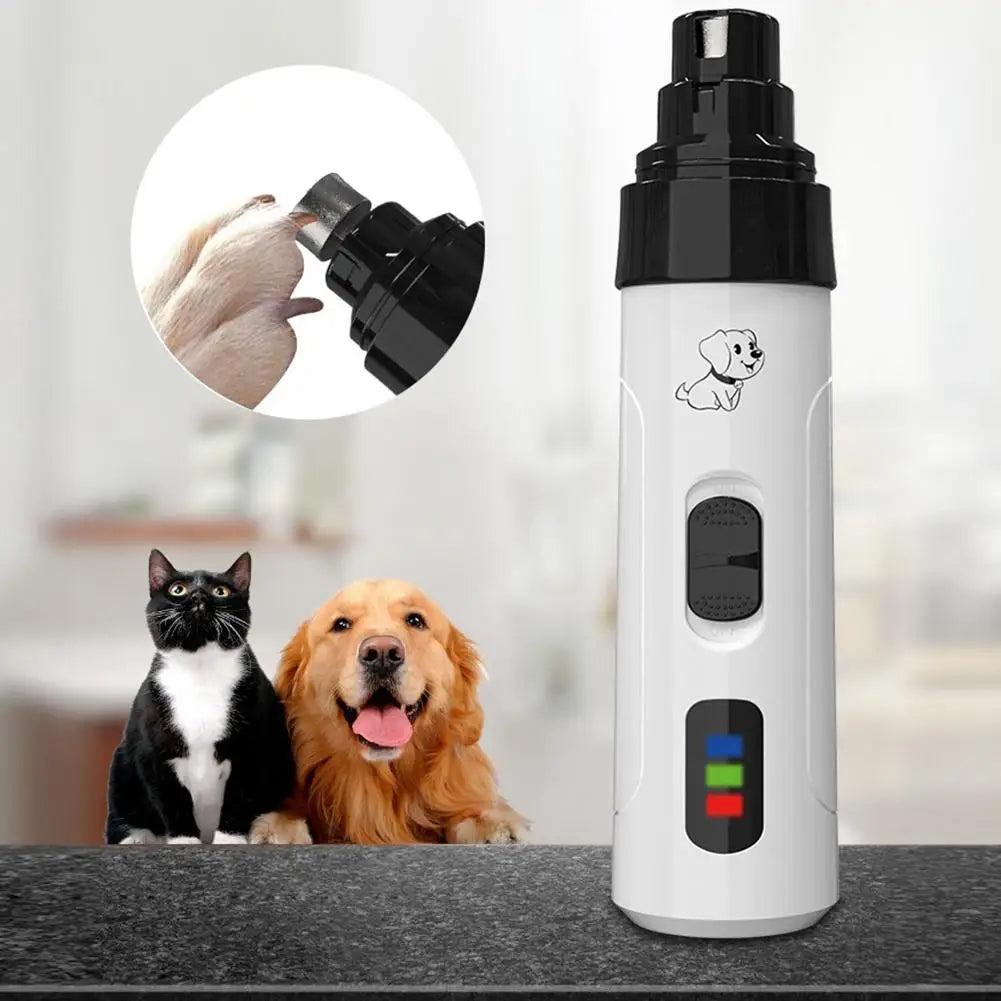 Electric Pet Nail Clipper USB Charging Dog Nail Grinder Portable Puppy Cat Nails Pet Grooming Tools For Small Medium Large Dogs