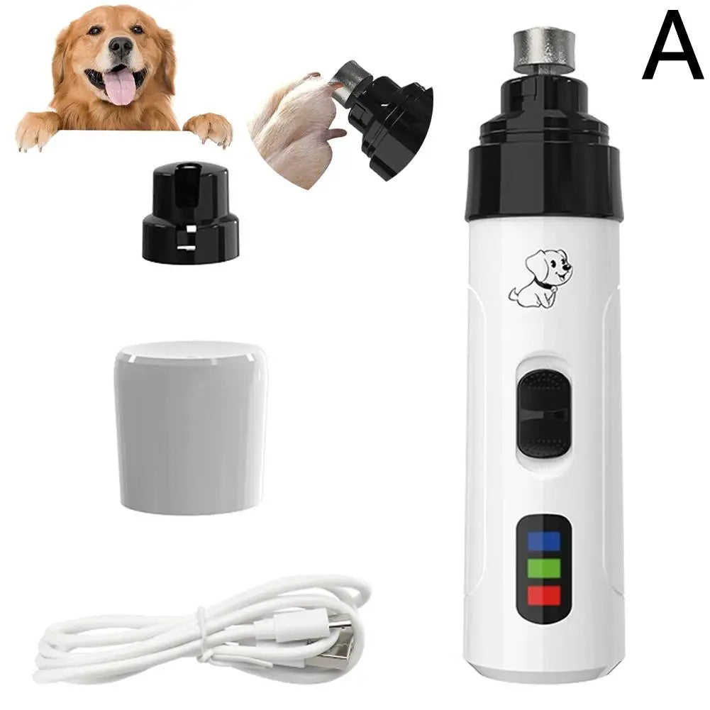 Electric Pet Nail Clipper USB Charging Dog Nail Grinder Portable Puppy Cat Nails Pet Grooming Tools For Small Medium Large Dogs
